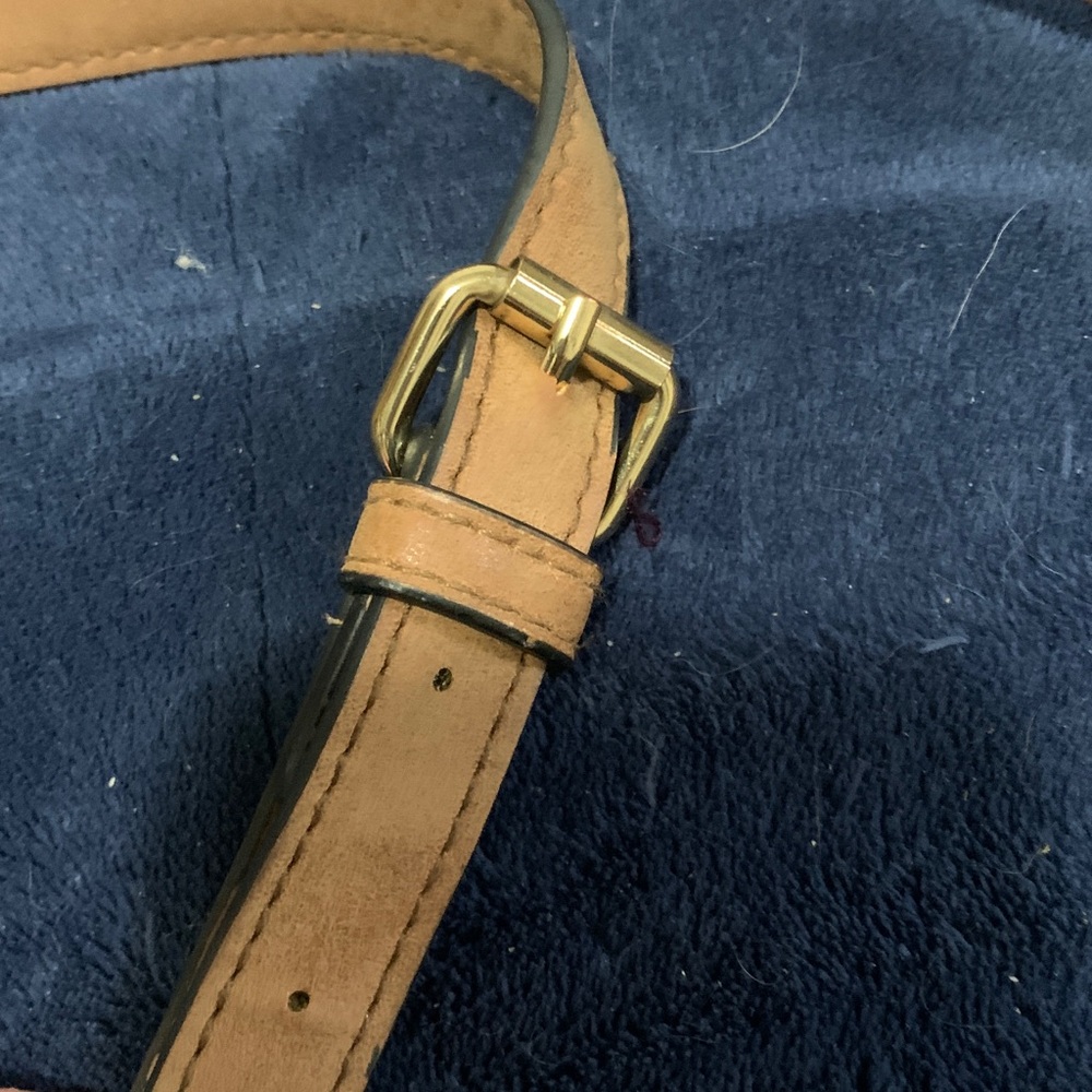 Faux Tan Leather Crossbody Bag - Picture 5 of 10